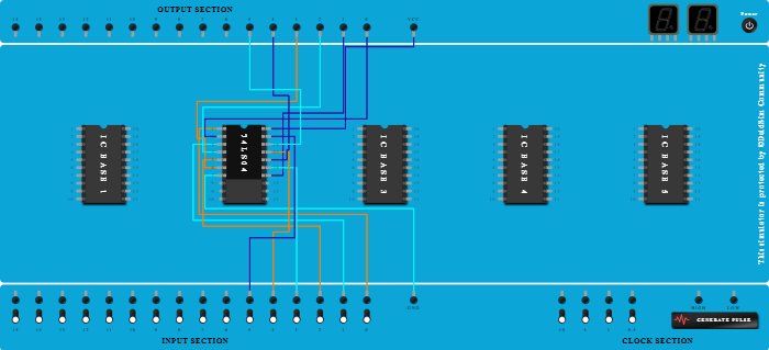 Hex Inverters with Open-Collector Outputs