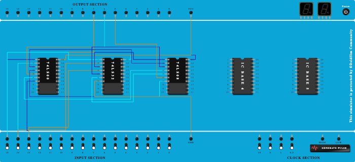  3-bit gray to binary code converter  