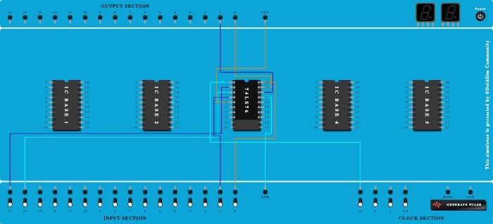 JK flip flop toggling