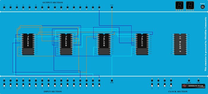 2 bit comparator (A<B)