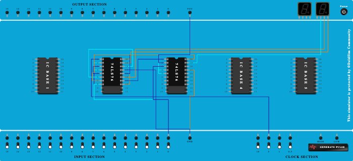 8 3 bit ripple down counter 