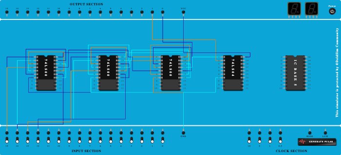 4input odd even parity checker