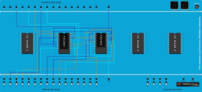 4 bit adder or substractor