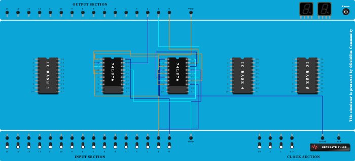 3-Bit Asynchronous Down Counter