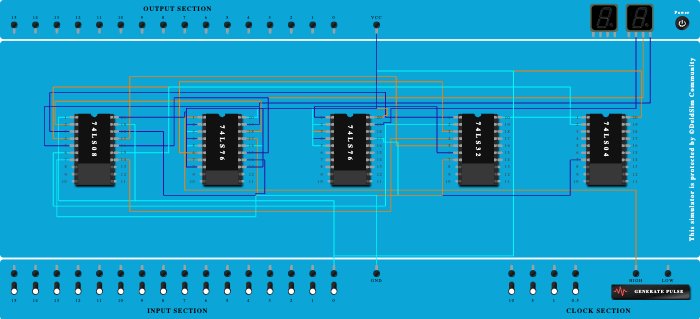 3 bit asynchronous up down counter