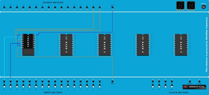 SR LATCH USING NOR GATE