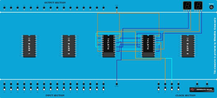 2 - bit up and down circuit