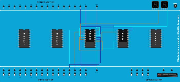 Half Subtractor Using NAND 