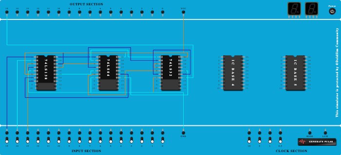 Full subtractor difference using ic 74138