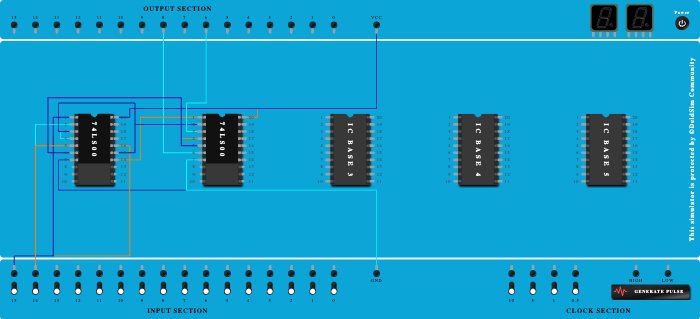 half substrctor using universal gate