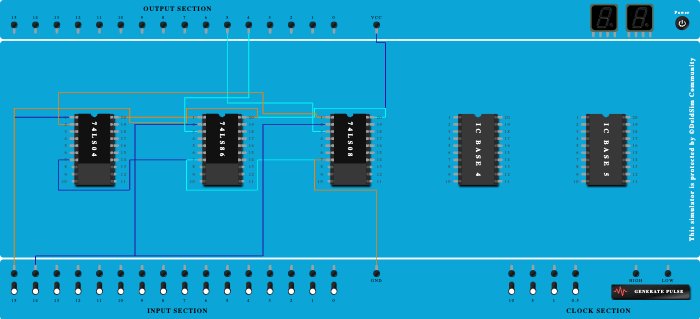 HALF SUBSTRACTOR USING XOR, NOT & AND