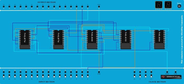 3 bit Up and 3 bit Down Asynchronous Counters using master slave JK flip- flop IC 7476