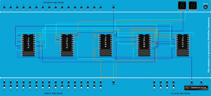 3-bit Asynchronous Up-down counter
