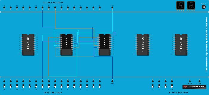 EXPERIMENT 4 HALF ADDER USING NAND
