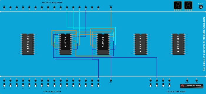 4-bit Asynchronous UP Counter