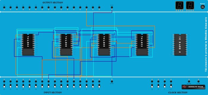 EX-6 4:1 MUX USING BASIC GATES
