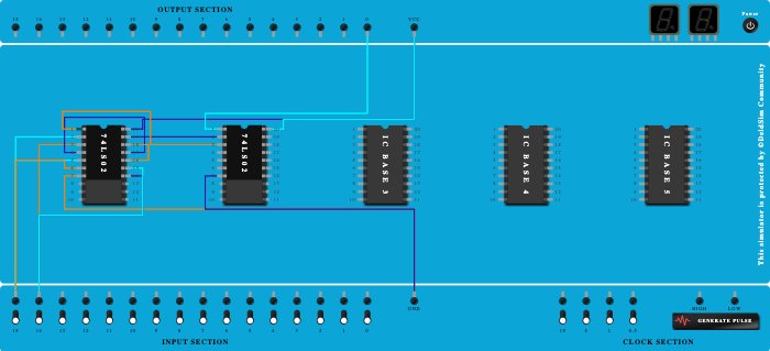 Implementation of EX-OR Gate using NOR gate