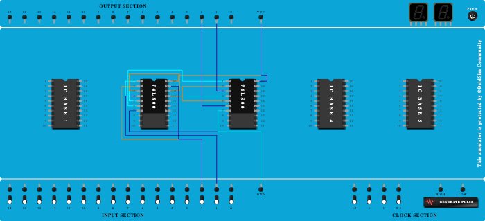 Half Subtractor with Nand Gate