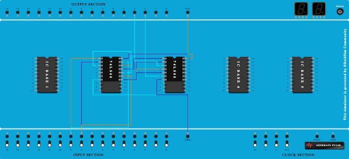 SYCOC314 Assignment 2 half subtractor using NAND gate