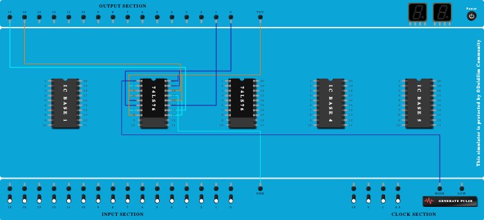 3-bit asynchronous Up and Down Counter 1 - Copy