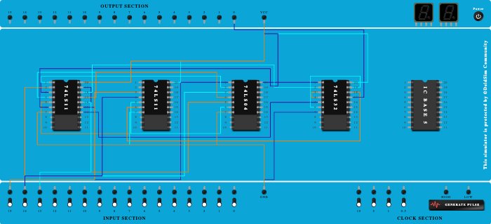 3 bit odd parity checker