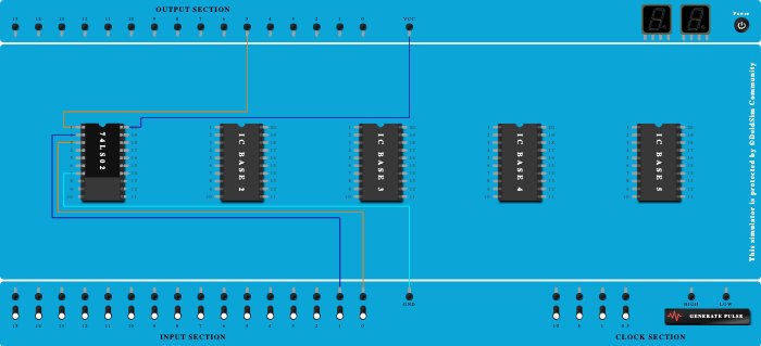 Question 1 NOR gate IC