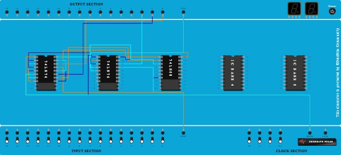 3 bit Synchronous down counter