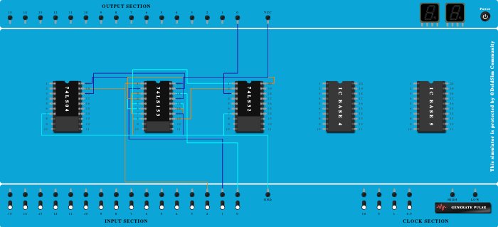 8 : 1 mux using 2 4 : 1 mux