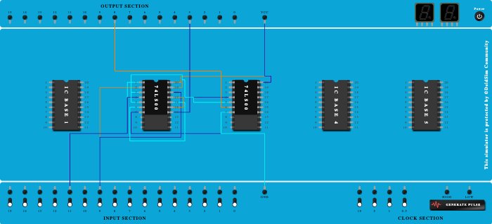 half adder using basic gates
