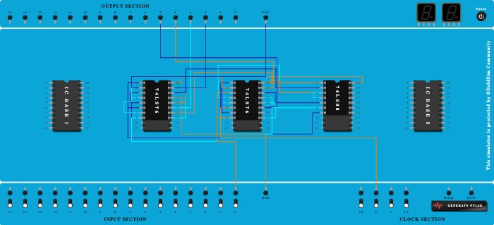 EXPT 8 : SYNCHRONOUS DOWN COUNTER