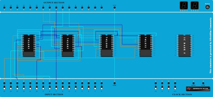 BCD ADDER USING 4 BIT BINARY