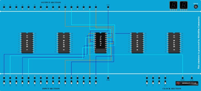 mod 8 - 3 bit Asynchronous UP/DOWN Counter (2 FF)