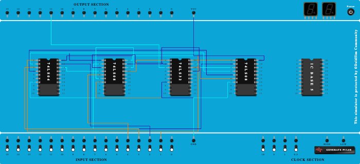 2 bit comparator for A<B