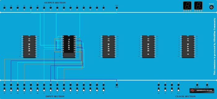 study of ic 74ls85 4bit comparator 