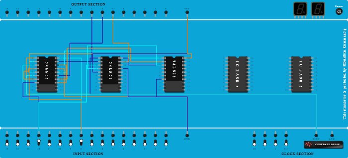 3 bit synchronous down counter