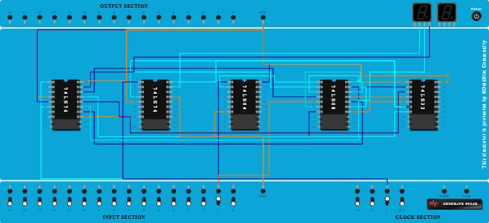 Up/Down Counter using JK-Flip Flop