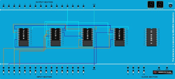 2 bit magnitude comparator (<)