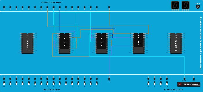3 bit synchronous down counter