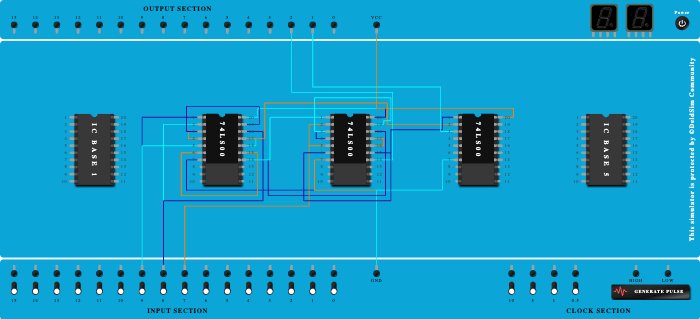 Full Subtractor(Using NAND)
