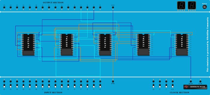 Asynchronous UP DOWN Counter