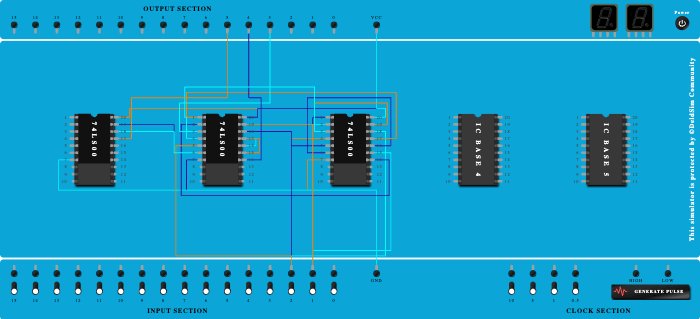 half adder and half sub using nand gates