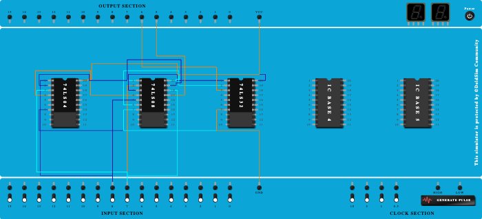 Half Subtractor using basic gates