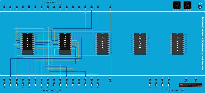 Practical 4-8 bit comparator using 7485