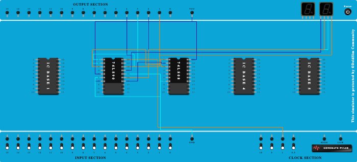 IC-7490 mod 6 counter