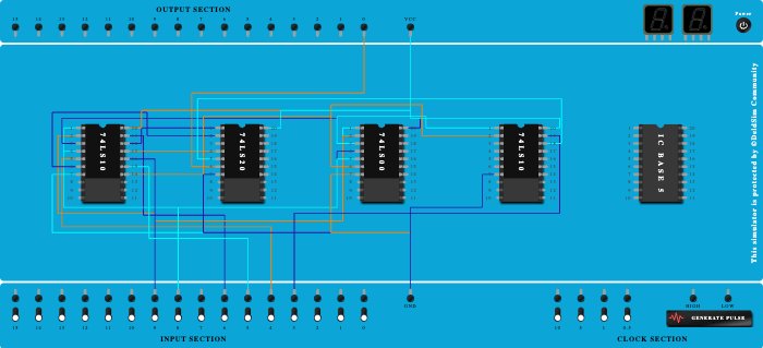 MUX 4:1 using NAND