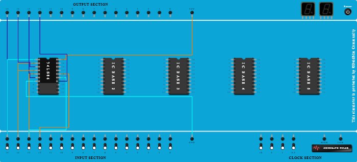 Exp 7 : To verify truth table of Binary to Gray code converter