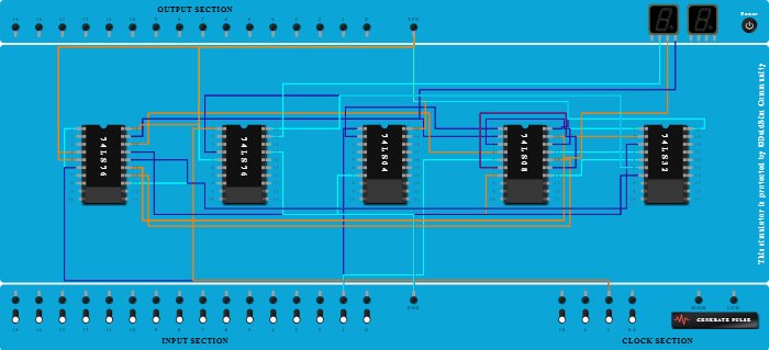 Up/Down Counter using JK-Flip Flop - Copy