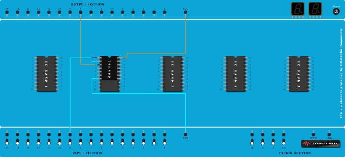 NOT using NAND gate done