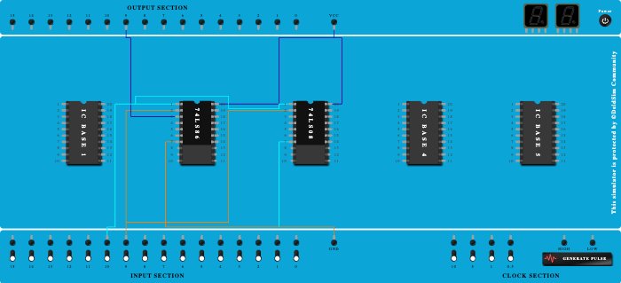 half subtrator using basic gates 