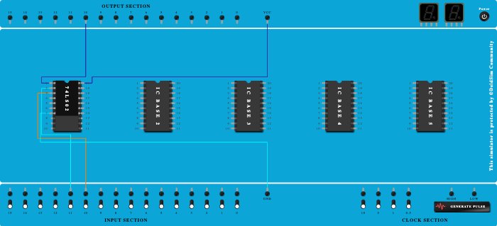 NOR gate (IC 74LS02)